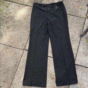 Classic Women’s Black Wide-Leg Cuffed Trousers. Size 6. Never worn.